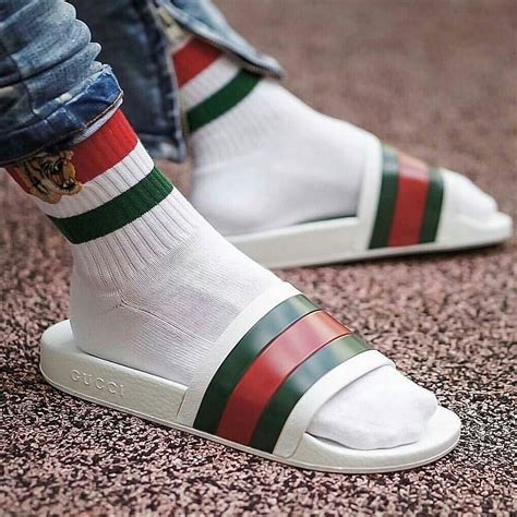 do you wear gucci slides with socks|slides to wear with socks.